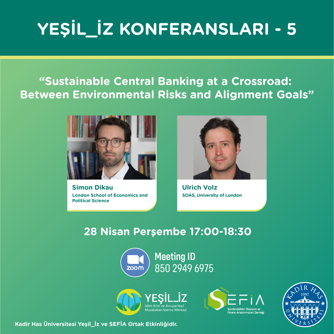 Yeşil_İz Conferences-5: Simon Dikau and Ulrich Volz
