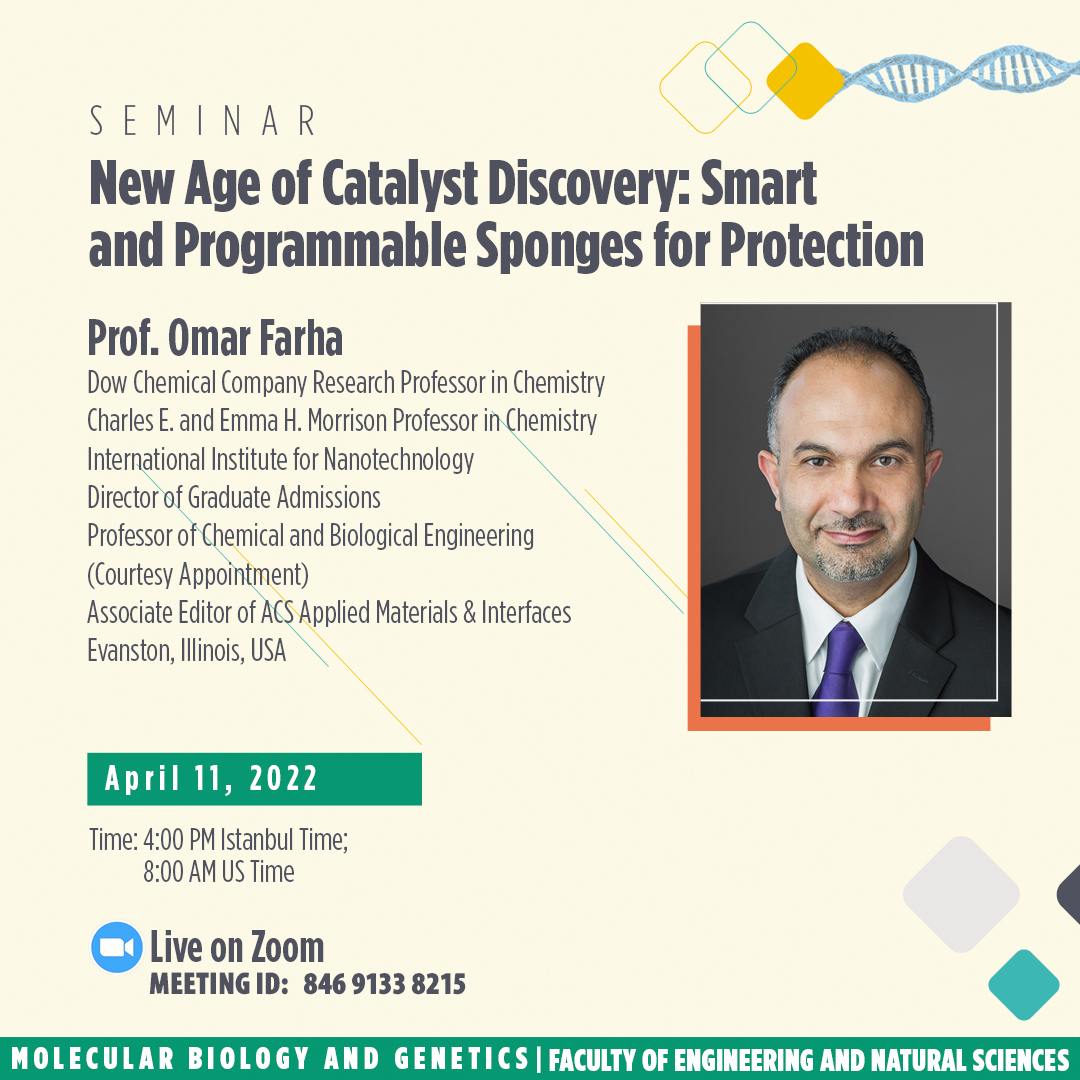 Moleküler Biyoloji ve Genetik Seminerleri: Prof. Omar K. Farha