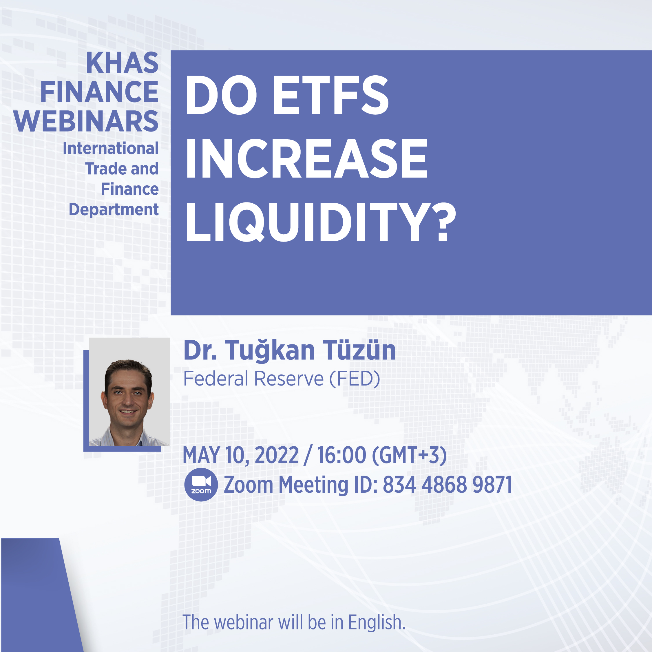 KHAS Finance Webinars - Dr. Tuğkan Tüzün