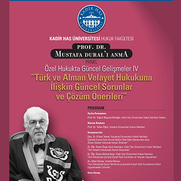 Prof. Dr. Mustafa Dural'ı Anma Paneli