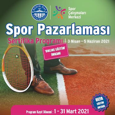 Spor Pazarlaması Sertifika Programı 2020/21 Dönemi Başlıyor