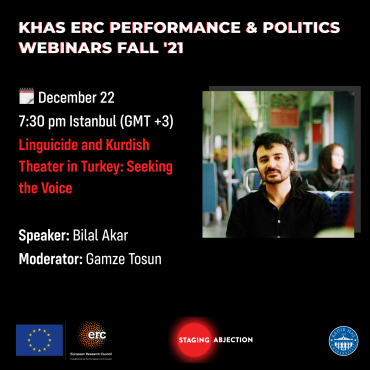 KHAS ERC Performance and Politics Webinars - Bilal Akar