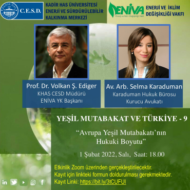 Yeşil Mutabakat ve Türkiye-9: Av. Selma Karaduman