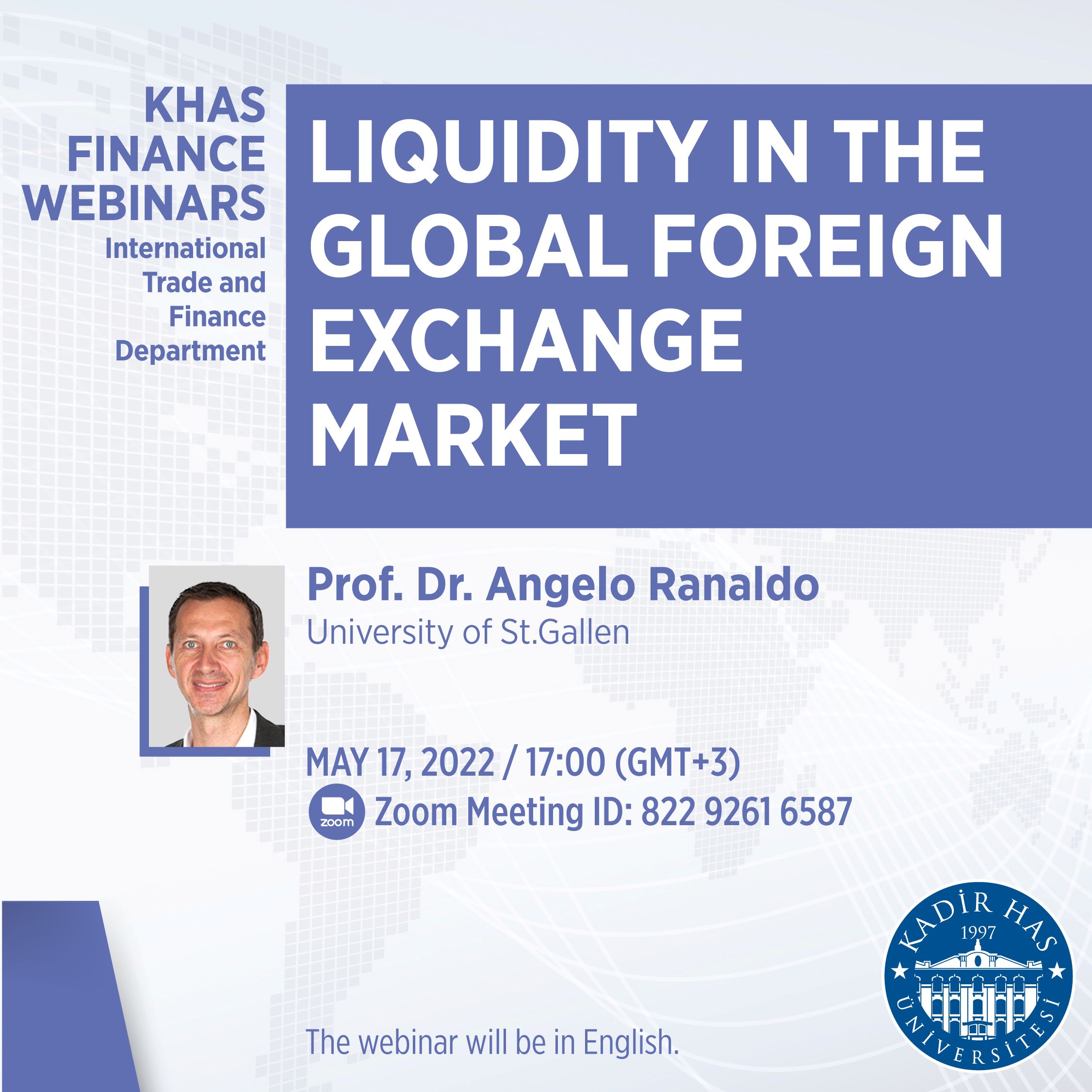 KHAS Finans Seminerleri – Prof. Dr. Angelo Ranaldo – Kadir Has Üniversitesi