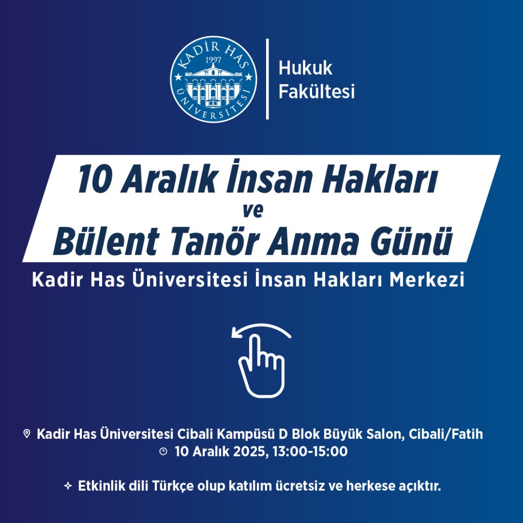 10 Aralık İnsan Hakları ve Bülent Tanör Anma Günü