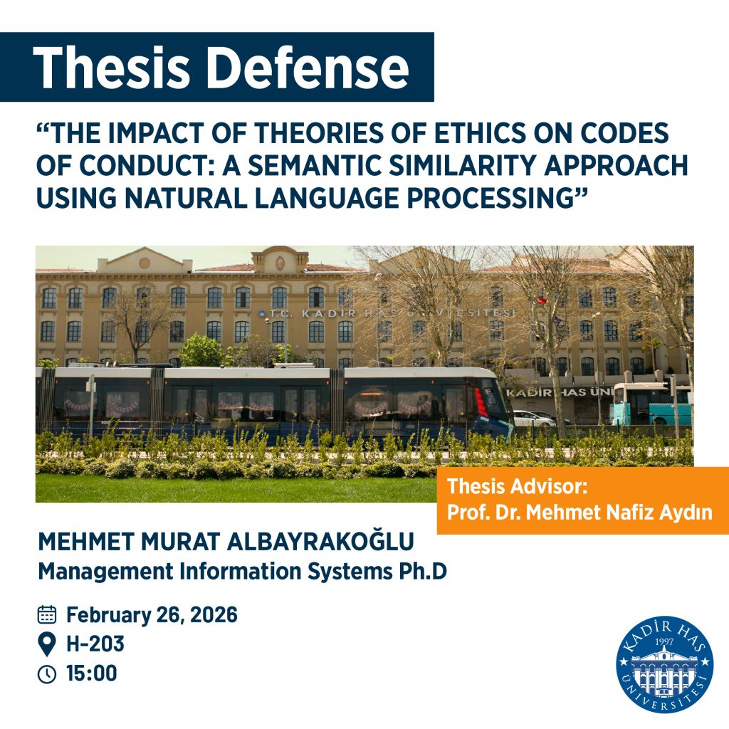 Mehmet Murat Albayrakoğlu Ph.D. Thesis Defense Announcement