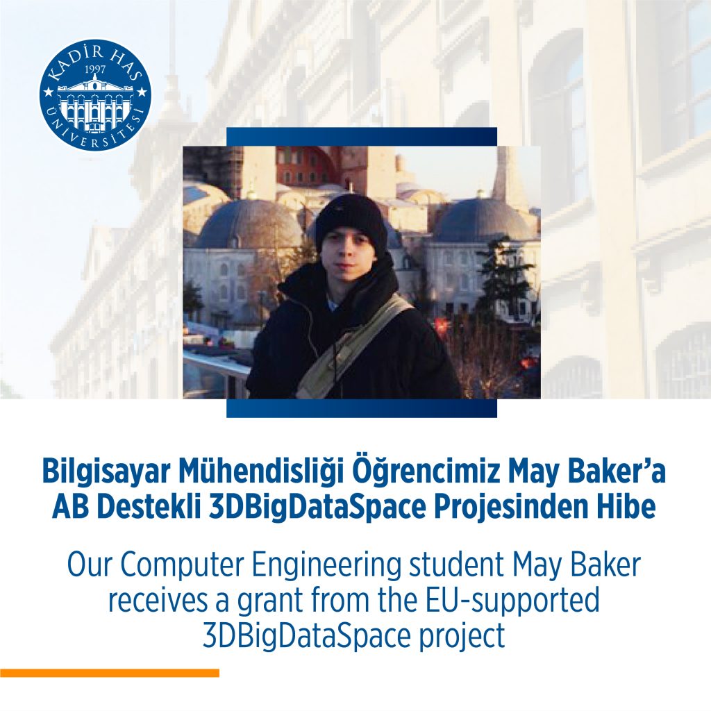 Bilgisayar Mühendisliği Öğrencimiz May Baker’a AB Destekli 3D Big Data Space Projesi’nden Hibe