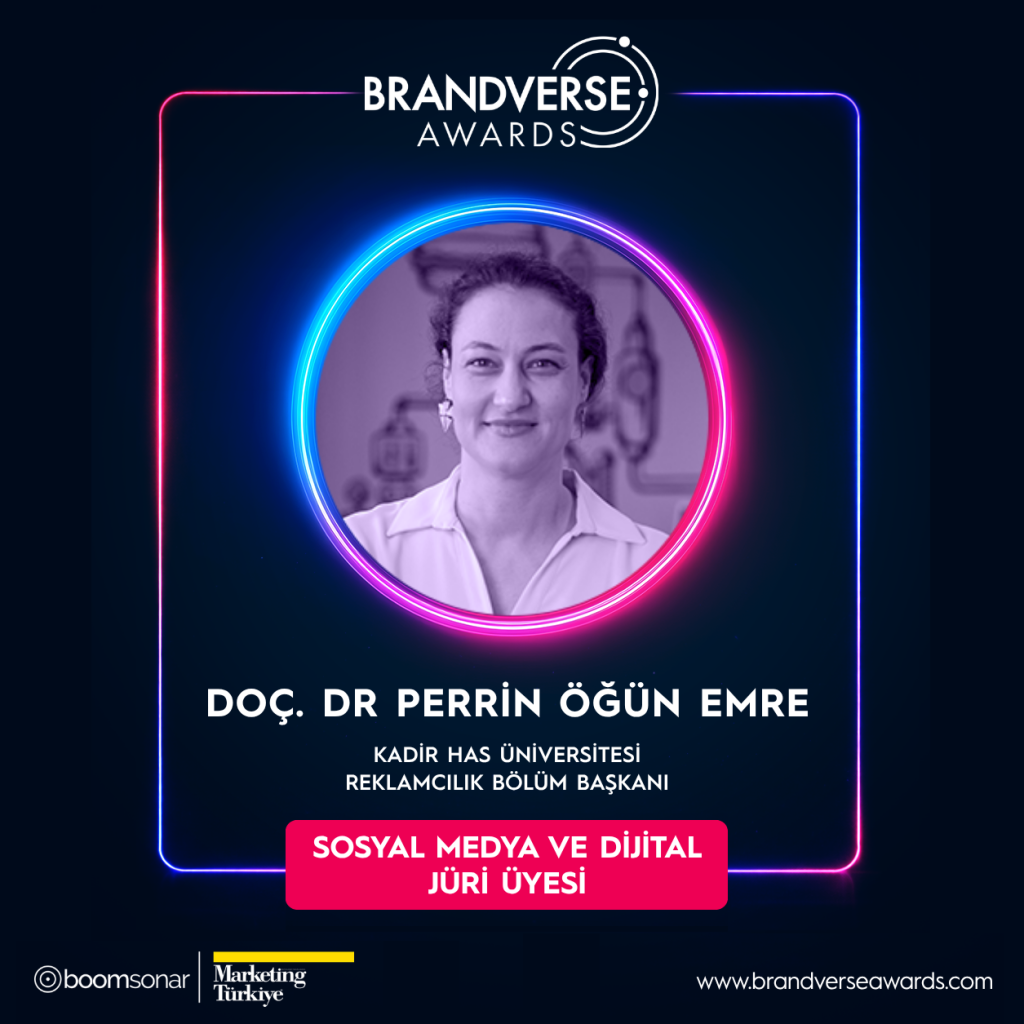Başkanımız Doç. Dr. Perrin Emre, Brandverse Awards’un “Sosyal Medya ve Dijital” jürisinde!