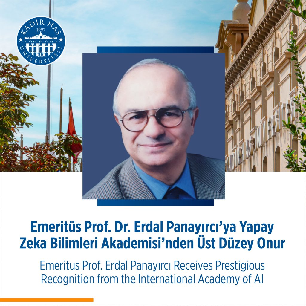 Emeritüs Prof. Dr. Erdal Panayırcı’ya Yapay Zeka Bilimleri Akademisi’nden Üst Düzey Onur
