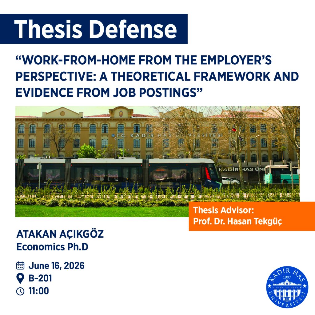 Atakan Açıkgöz Ph.D Thesis Defense Announcement