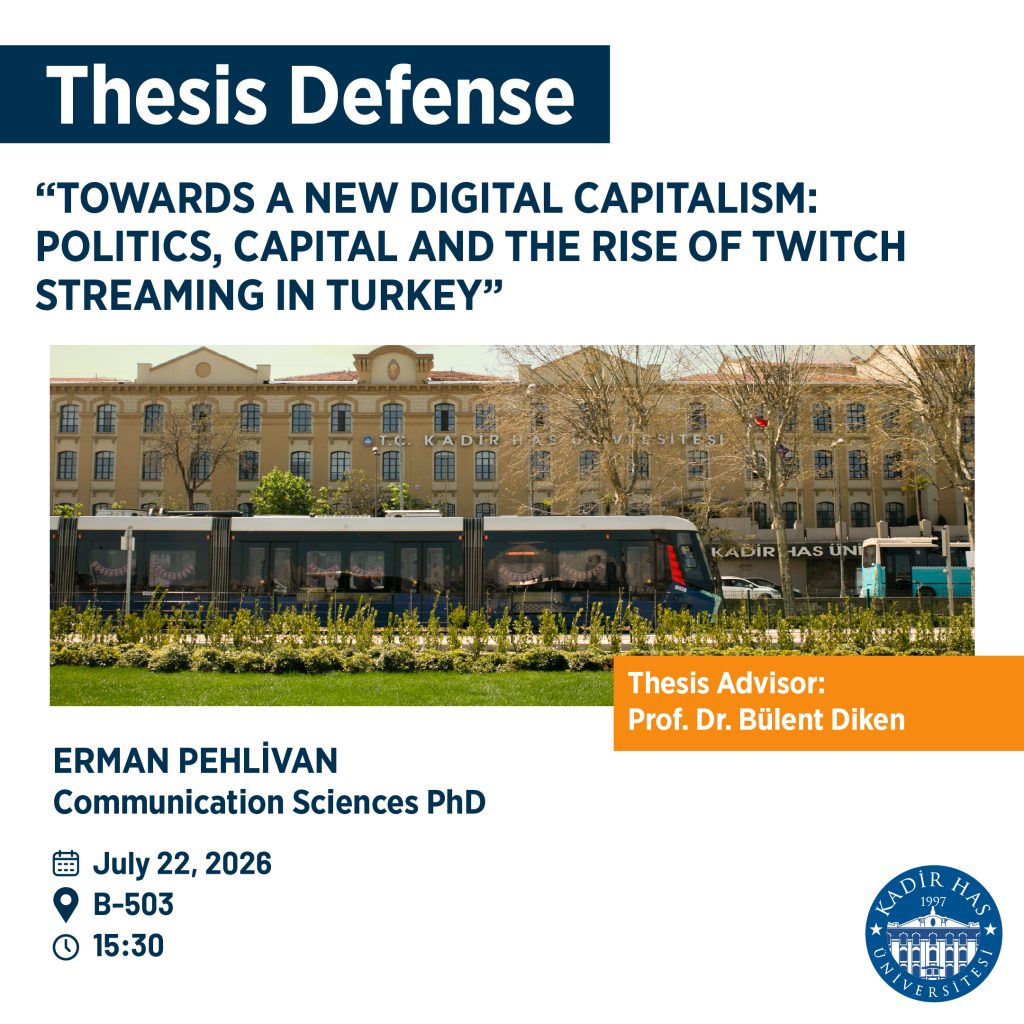 Erman Pehlivan Ph.D Thesis Defense Announcement