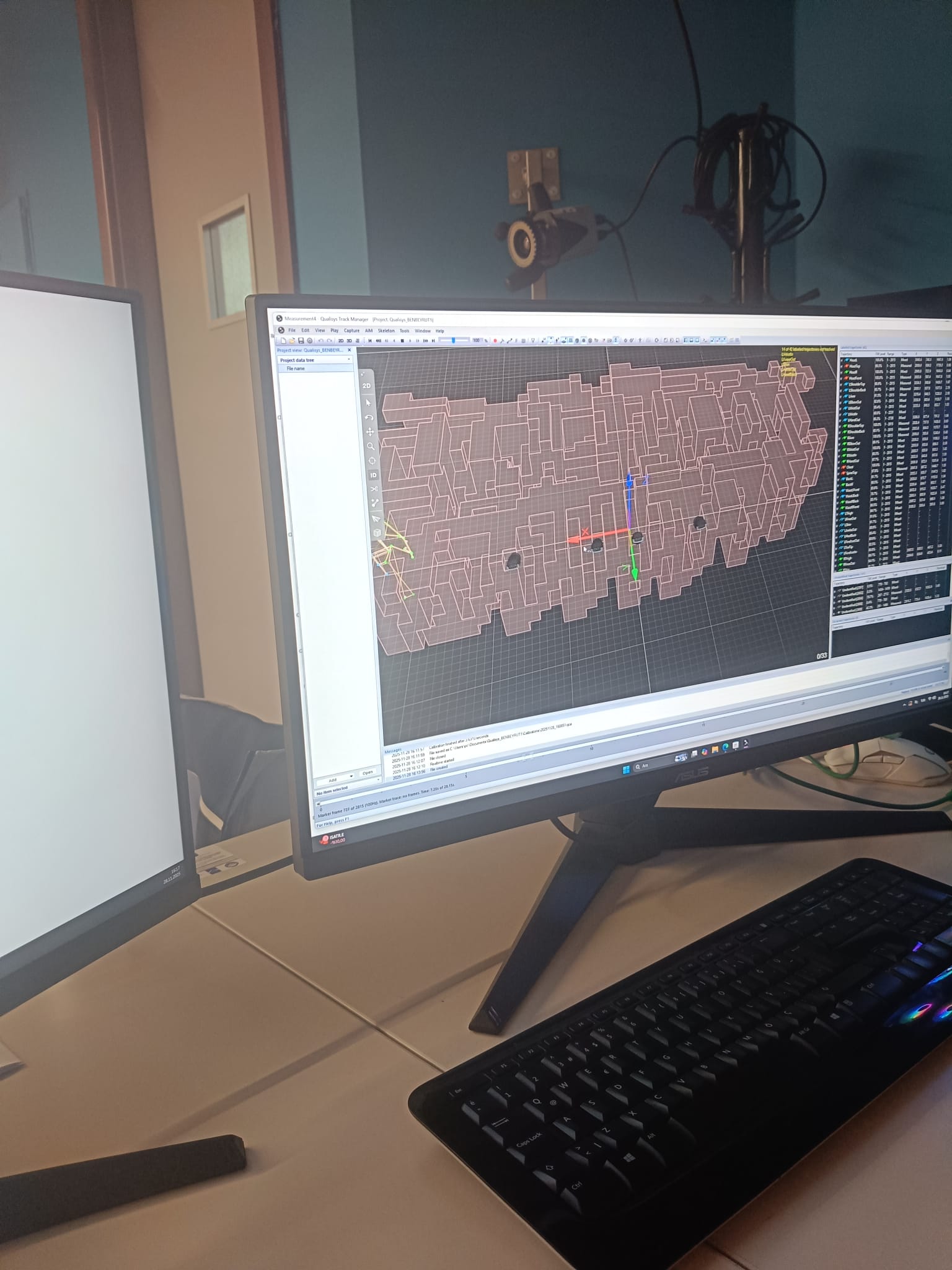 Motion Capture sistemi ve çalışma istasyonu
