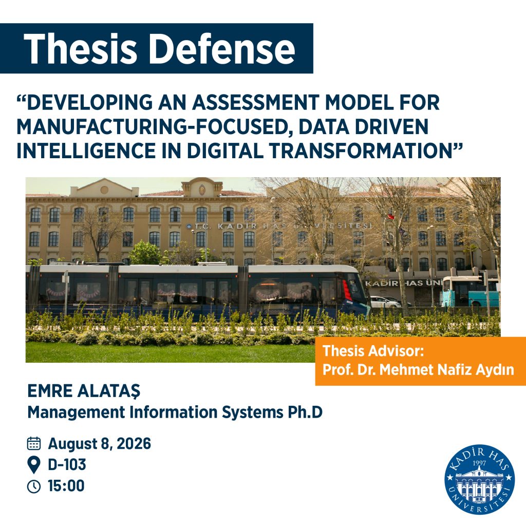 Emre Alataş Ph.D Thesis Defense Announcement